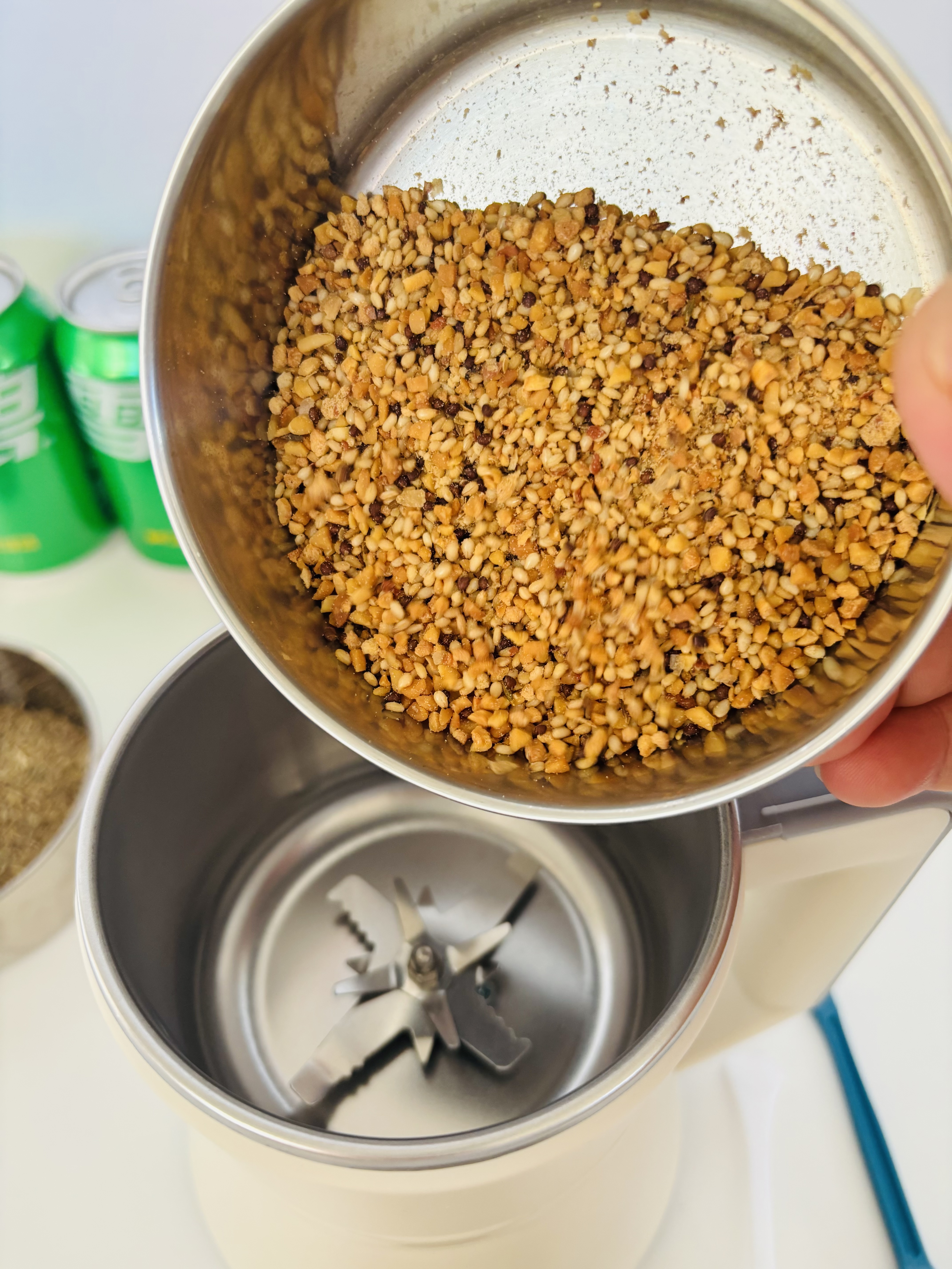 双枪打粉机超细研磨机304家用中药粉碎机小型五谷杂粮料理胡椒磨粉机 实拍图