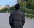 adidas休闲舒适三条纹立领夹克外套卫衣男装秋季阿迪达斯轻运动 黑色/白（推荐选大一码）   M 实拍图