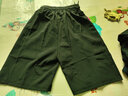 雅鹿短裤男夏季薄款男装港风运动休闲潮牌五分裤宽松男士大裤衩裤子 黑色K181 M 【建议体重85-105斤】 实拍图