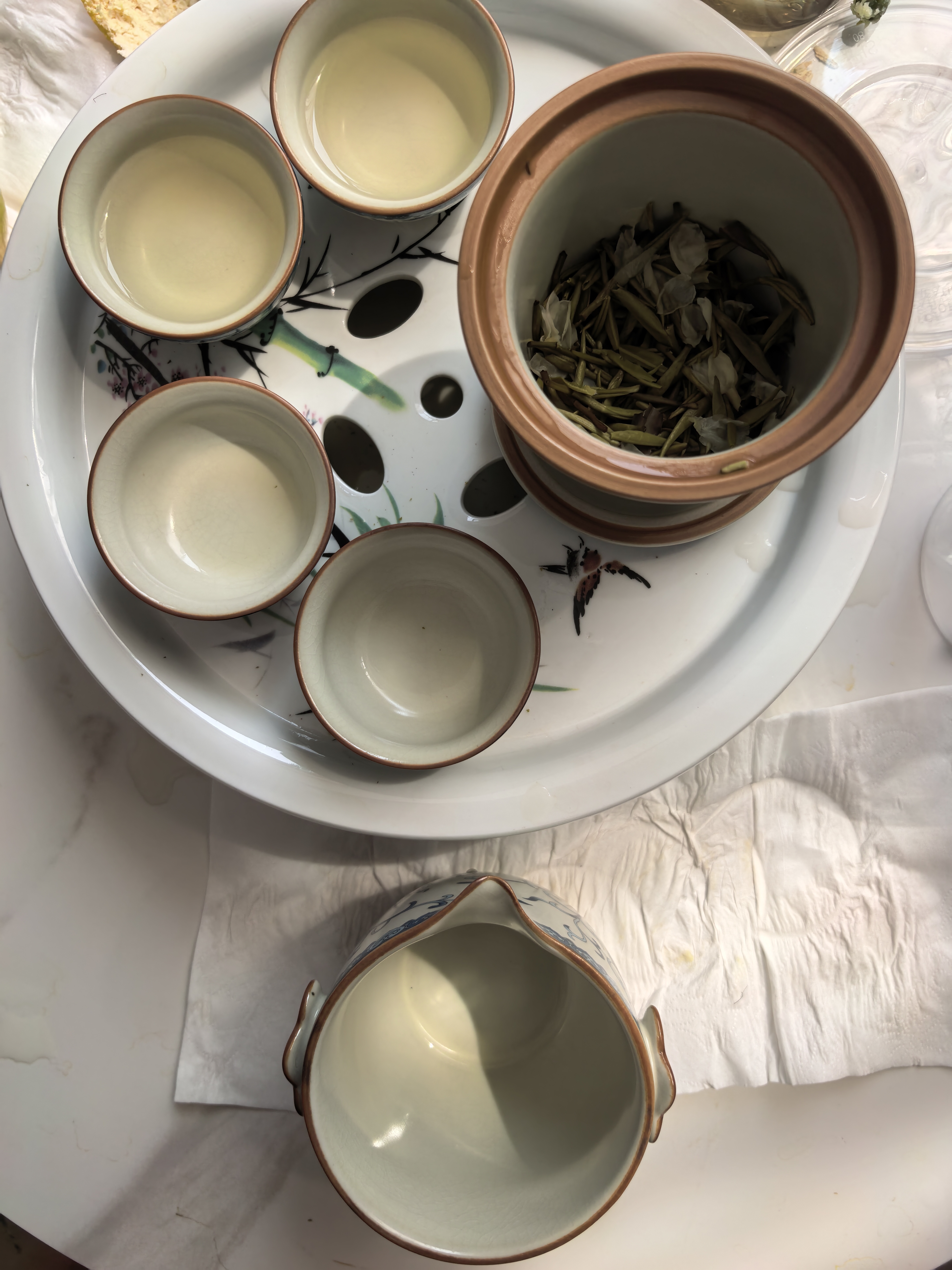 唐丰汝窑旅行茶具一壶四杯户外露营便携式茶具茶杯茶壶套装国庆节礼物 实拍图