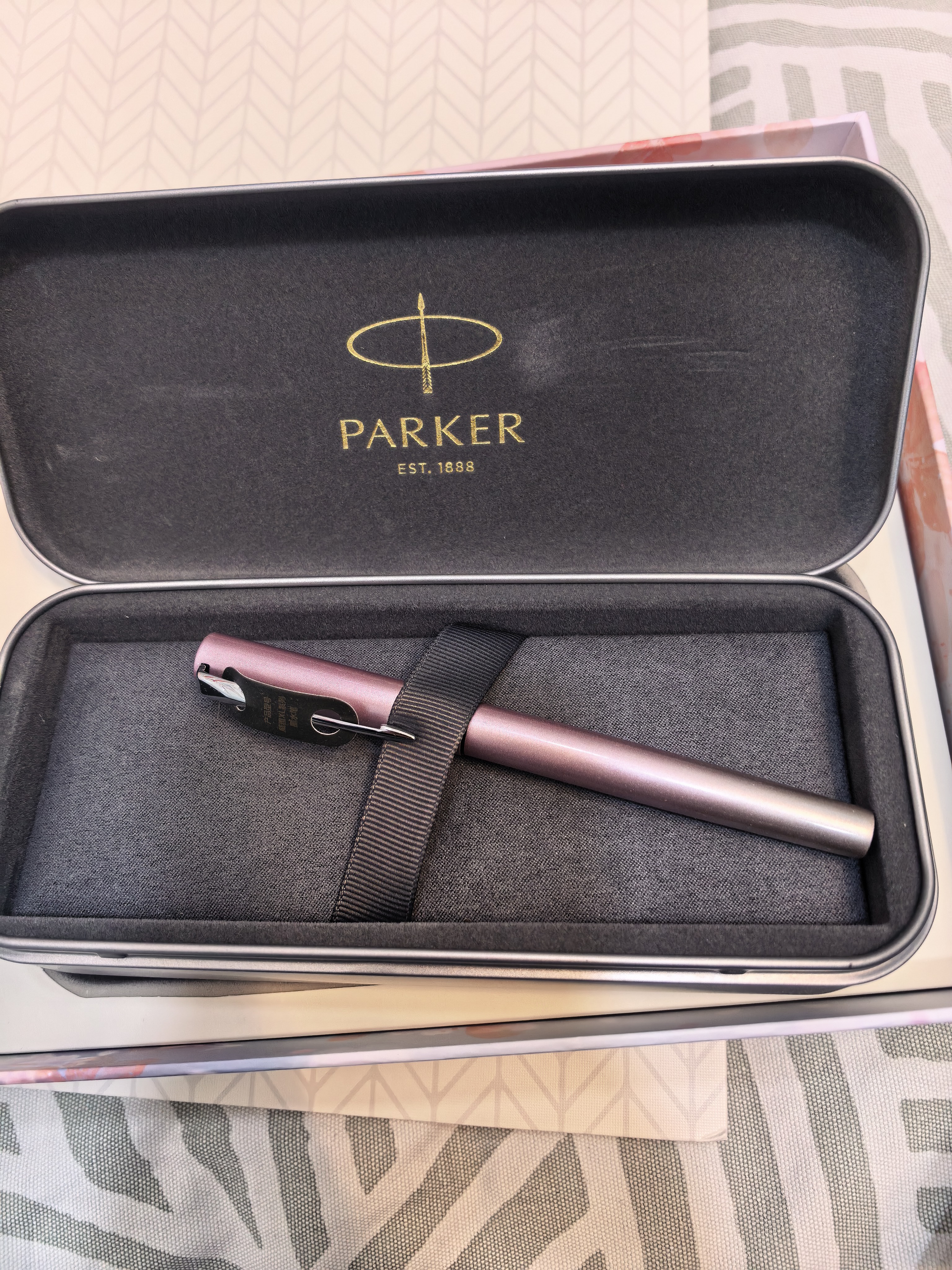 派克（PARKER）钢笔时尚温馨礼品节日礼物练字书法文具套装威雅XL樱花粉特别款礼盒国庆节礼物 实拍图
