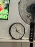 MJK中古风实木座钟家用客厅2026新款摆台式静音钟表摆放桌面时钟摆件 胡桃色 10英寸【直径25cm】 实拍图