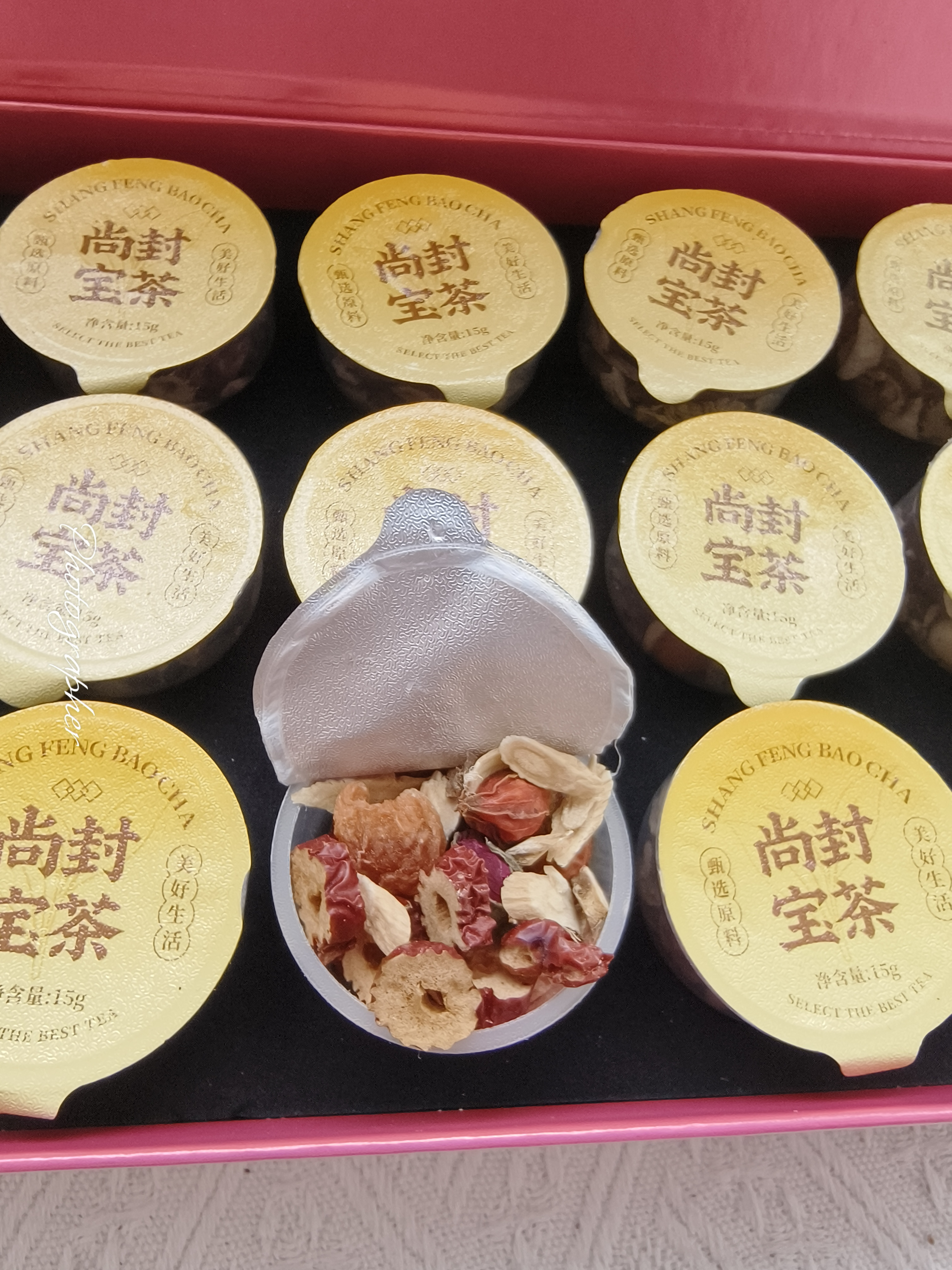 尚封宝茶红参黄芪枸杞姜枣茶人参大姨妈补气血教师节礼物养生茶送女生450g 实拍图