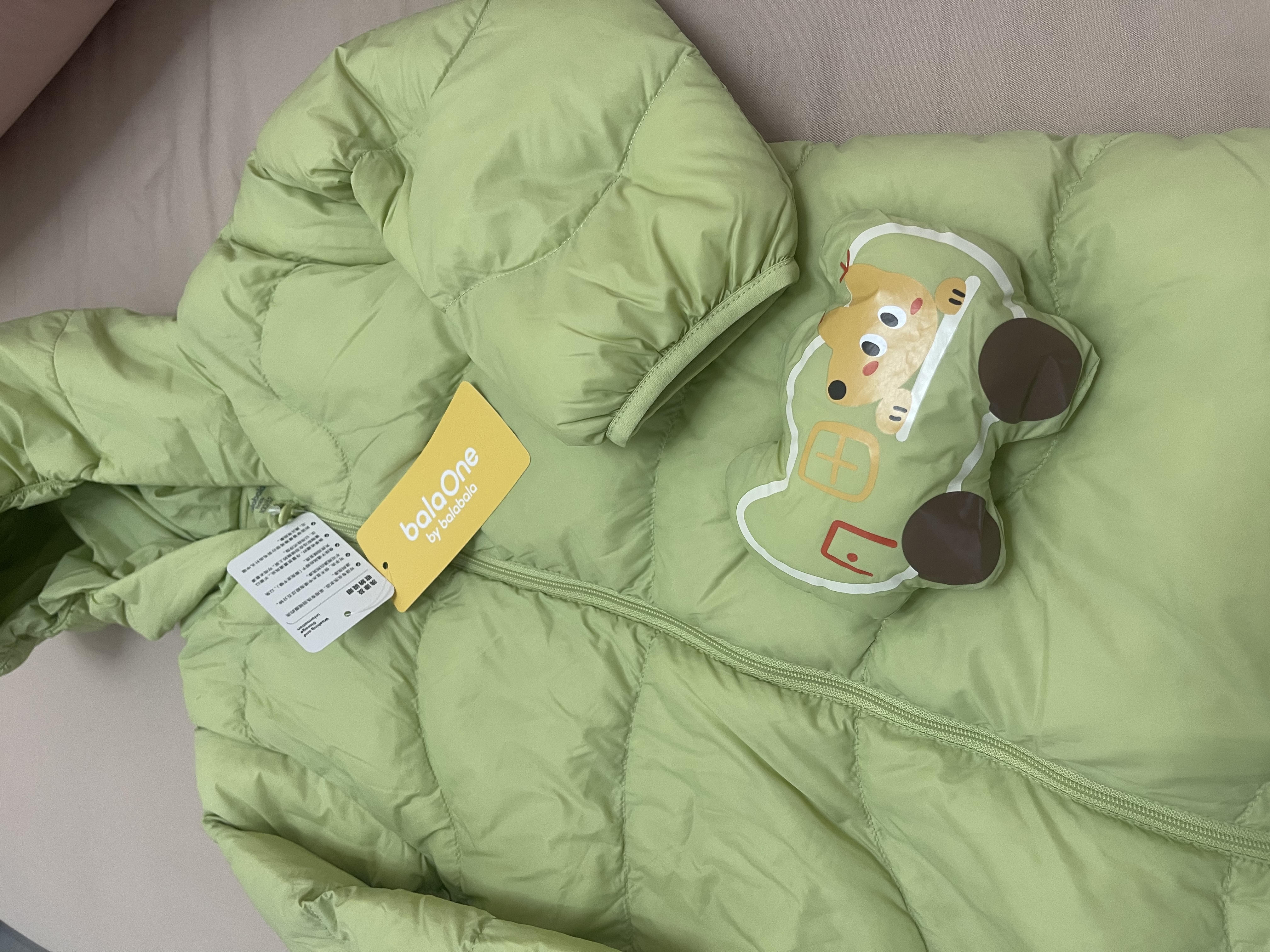 巴拉巴拉童装婴儿连体衣轻薄羽绒服宝宝衣服冬装抱衣爬服男童女童萌趣可爱 实拍图