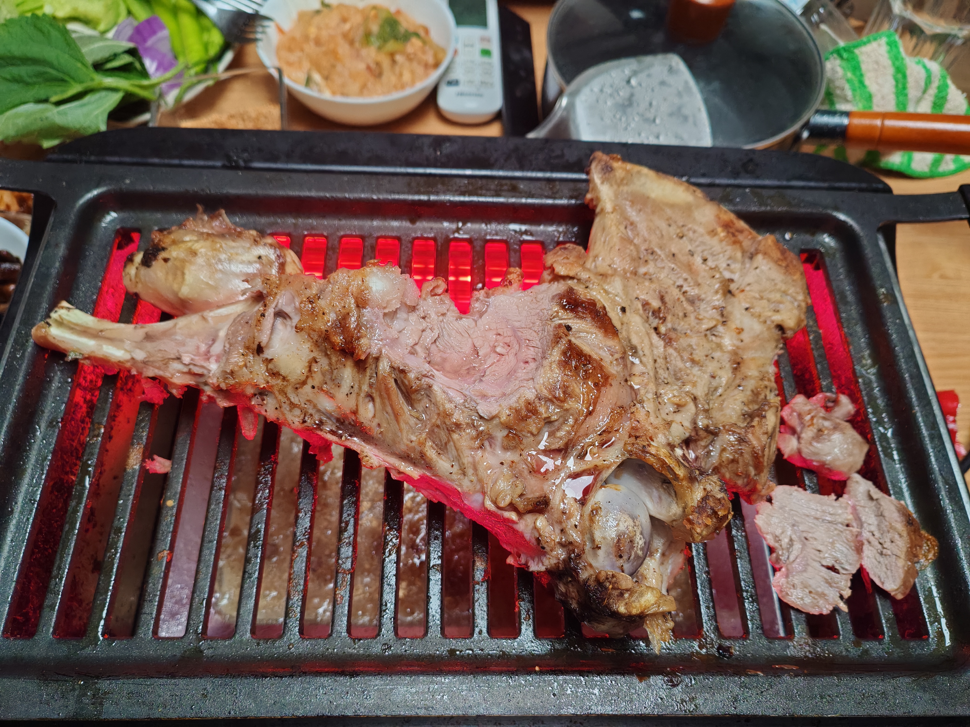 涝河桥 供港宁夏滩羊 羊前腿 3斤 原切羊腿滩羊肉生鲜烧烤食材 实拍图