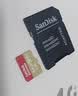 Sandisk闪迪256GB TF(MicroSD)内存卡4K极速金卡A2 V30 U3兼容大疆Pocket3/4P/Action 6运动相机/无人机存储卡 实拍图