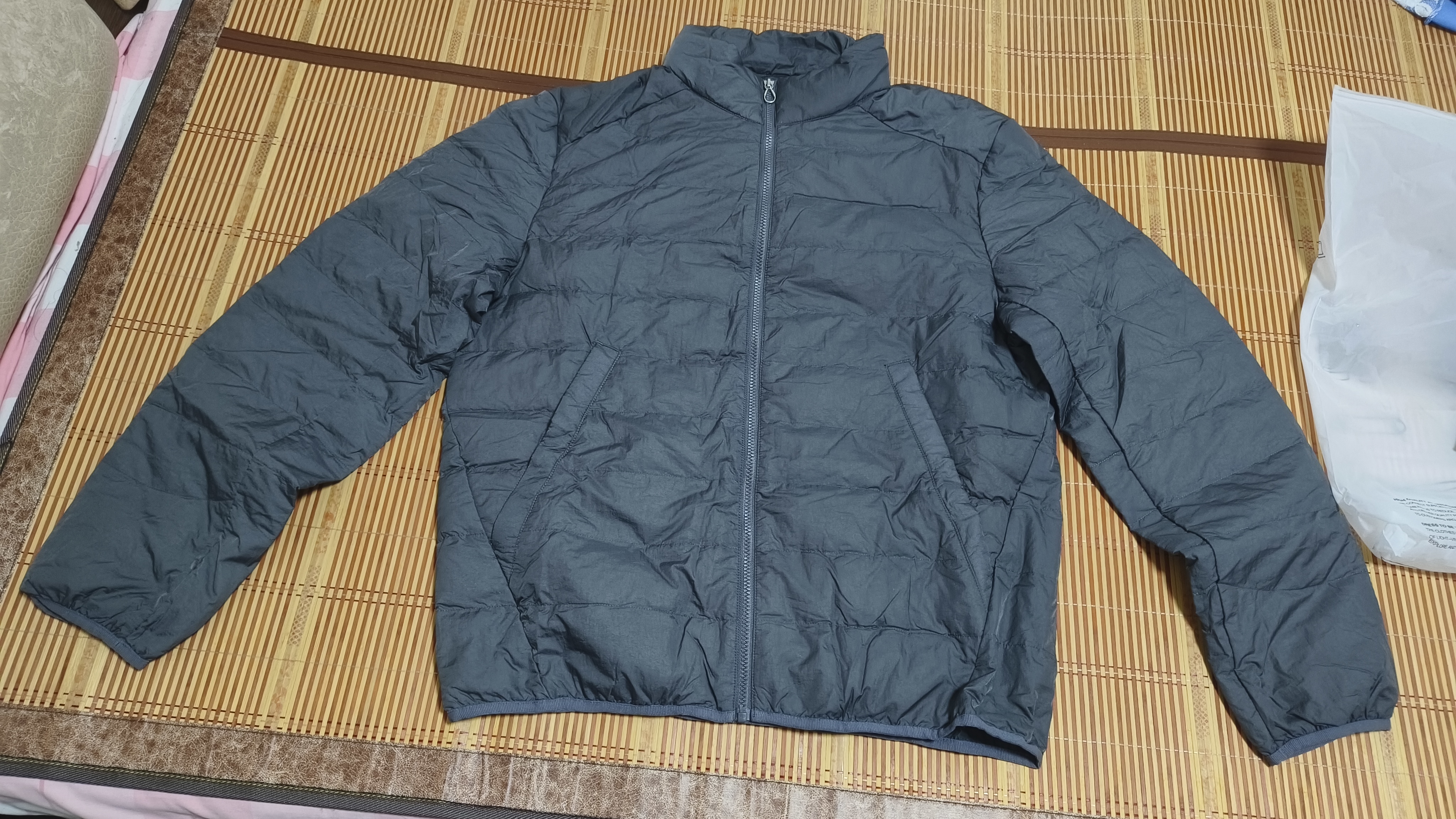 马登工装美式轻薄立领排骨羽绒服冬季款保暖内胆短款羽绒夹克男士外套 深灰色 【马登巴恩】（高智淡人风/商务/修身/防寒/轻量化 3XL 今日下单顺丰速发 实拍图
