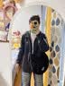 adidas通勤百搭经典休闲运动连帽夹克早秋外套男女阿迪达斯三叶草 黑色   M 实拍图