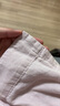 无印良品（MUJI） 女式 无侧缝双层纱织睡衣女士家居服春秋纯棉条纹格纹长袖 女款 浅粉红色格纹 S (上装155/80A下装155/62A) 实拍图