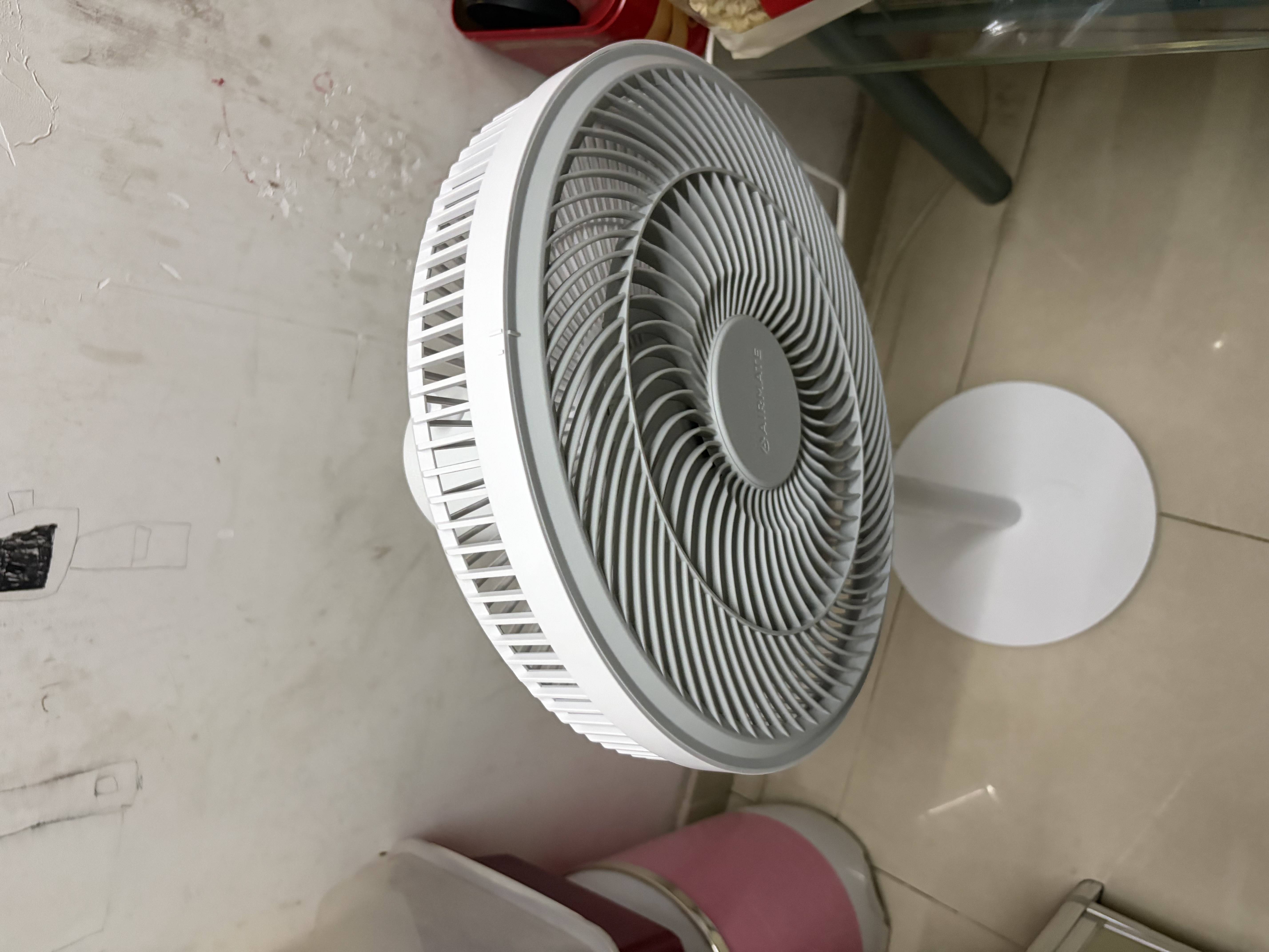 艾美特（AIRMATE）【超级单品】七叶家用大风力落地扇电风扇台式桌面空气循环小风扇大角度摇头节能台立两用电扇 X97 实拍图
