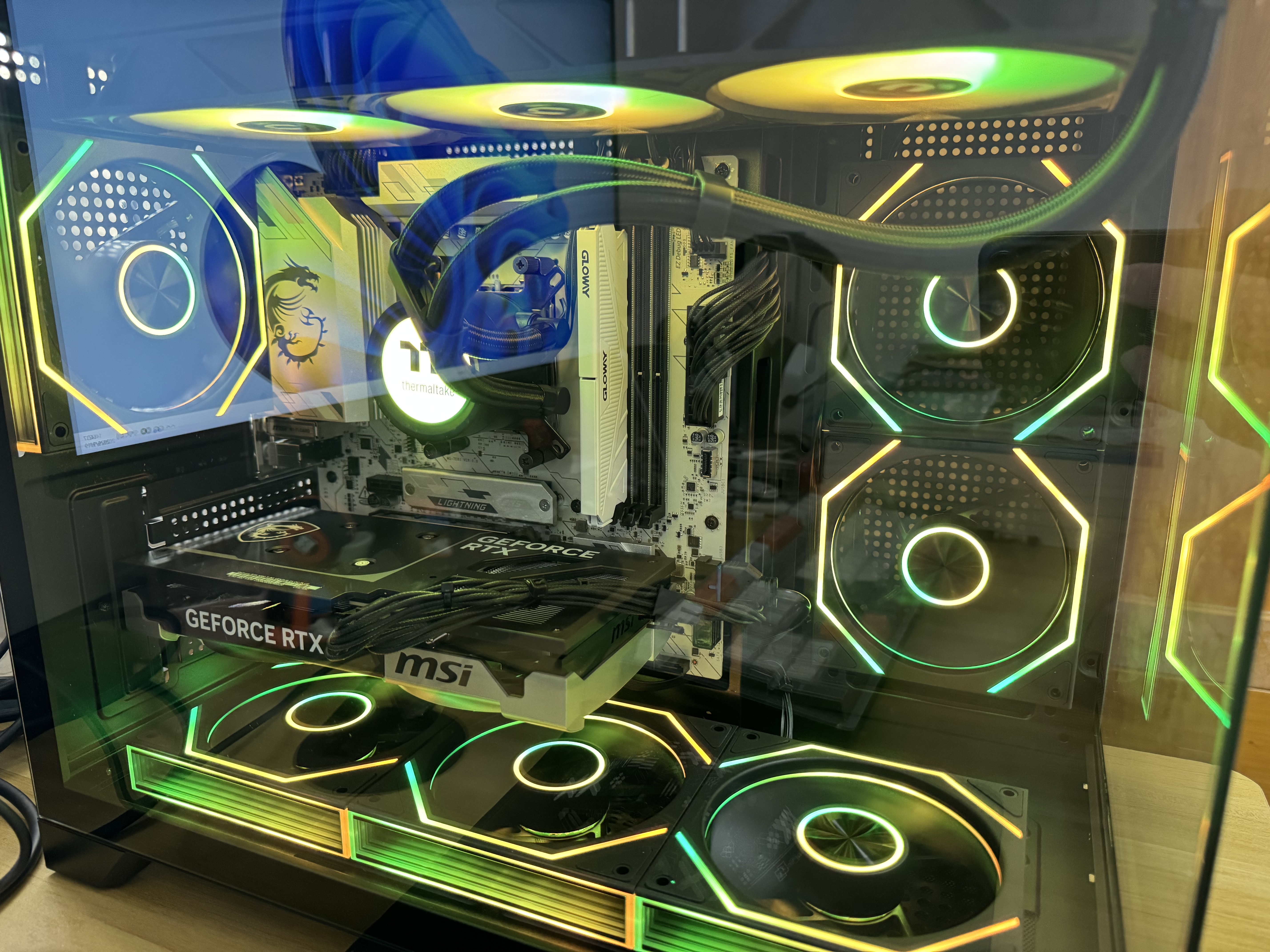 AMD锐龙R7 9800X3D 7800X3D/5070TI/5080游戏主机电脑台式机组装电脑主机DIY整机组装机海景房机箱 配置六9800X3D+RTX5060Ti 实拍图
