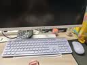 联想（Lenovo）无线键盘鼠标套装 键鼠套装 全尺寸键盘 商务办公 USB 适用笔记本台式机一体机 KN220/T221 紫色 实拍图