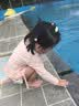 梵迪拉（F.DYRAA）泳衣女高级分体短袖温泉保守显瘦游泳馆泳装四件套12034黑灰色XL 实拍图