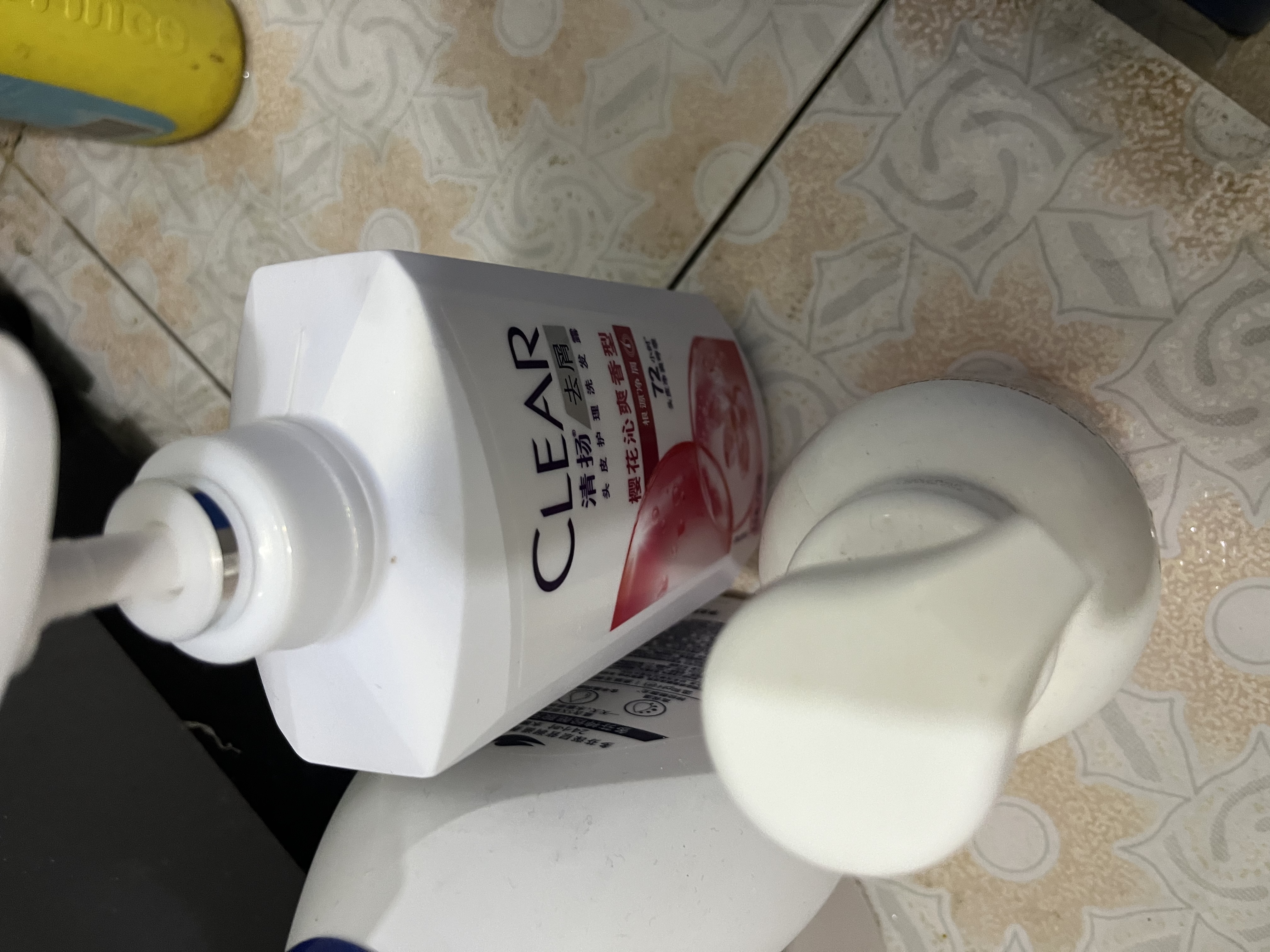 清扬去屑洗发水 樱花沁爽720g 烟酰胺留香洗头膏热门商品 实拍图