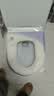 富居防水马桶垫2只 四季通用加厚马桶圈垫粘贴式坐便垫 紫+绿 实拍图