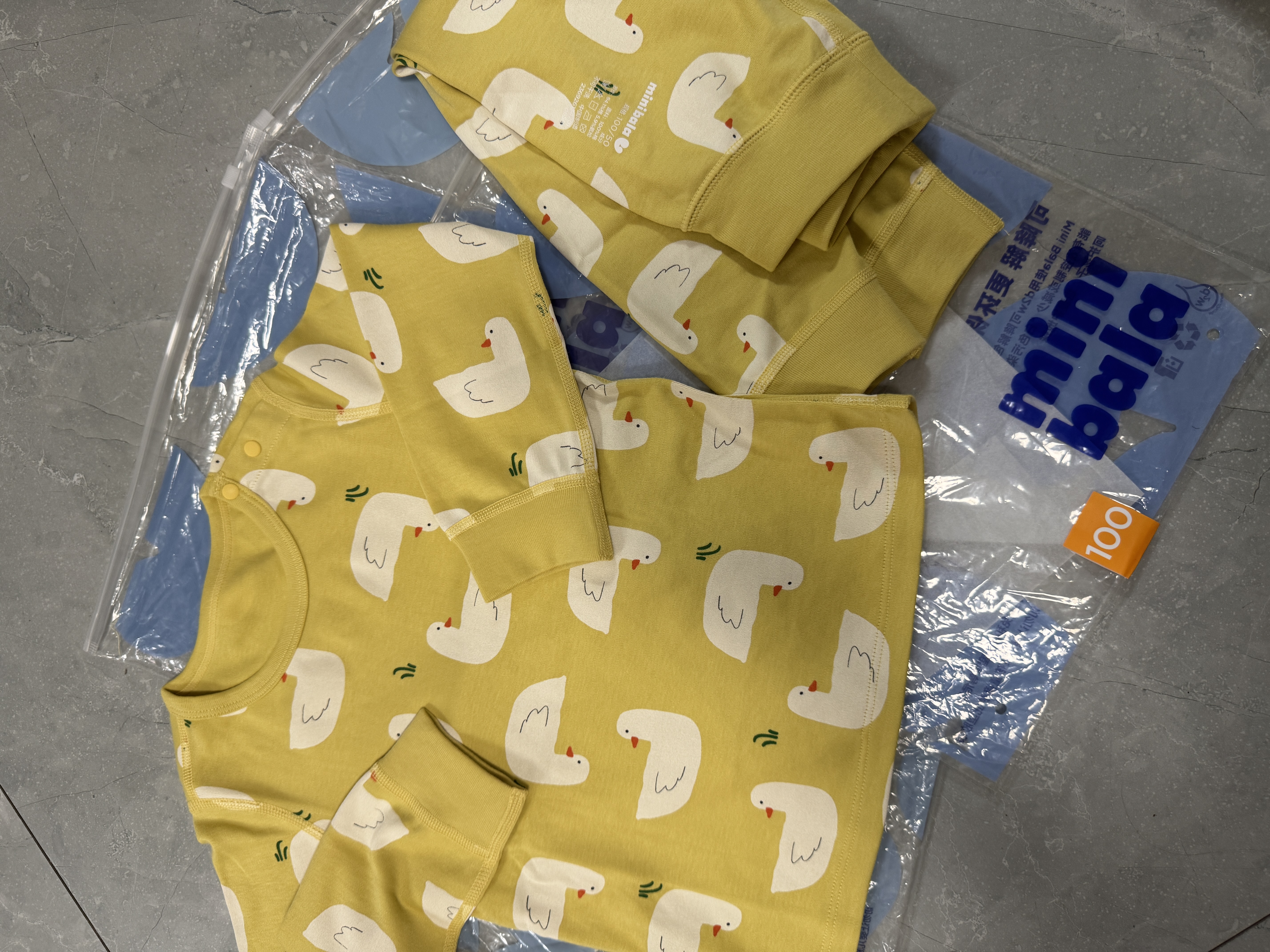 迷你巴拉儿童内衣套装男女童宝宝春季衣春季裤亲肤抑菌透气 实拍图