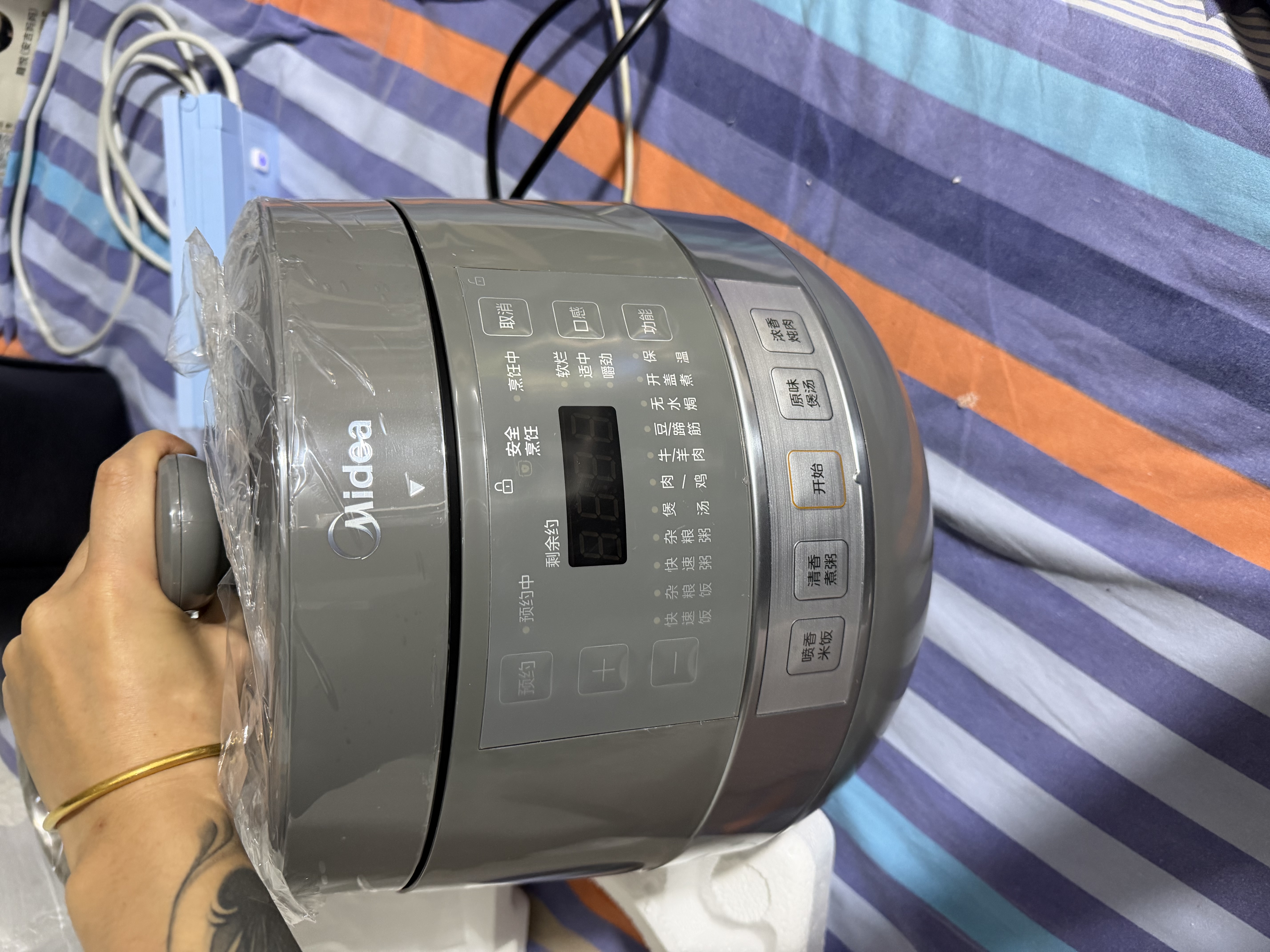 美的（Midea）0涂层电压力锅多功能一体 高压电饭煲 家用电高压锅3-4-5-8人 大容量 304不锈钢内胆 智能预约 2026年新款升级不锈钢内胆MY-C5856G 5L 实拍图