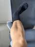 迪卡侬（DECATHLON）透气吸汗袜子运动袜高帮棉袜柔软舒适男女长袜 RS160-商务黑色-3双装 【39-42】(鞋码39/40/41/42) 实拍图