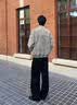主意范（ZHUYIFAN）美式扎染pu皮衣棉服外套男款春秋冬季加绒加厚立领防寒机车服夹克 5D3074灰色加绒【升级款】 L 110-130斤 实拍图