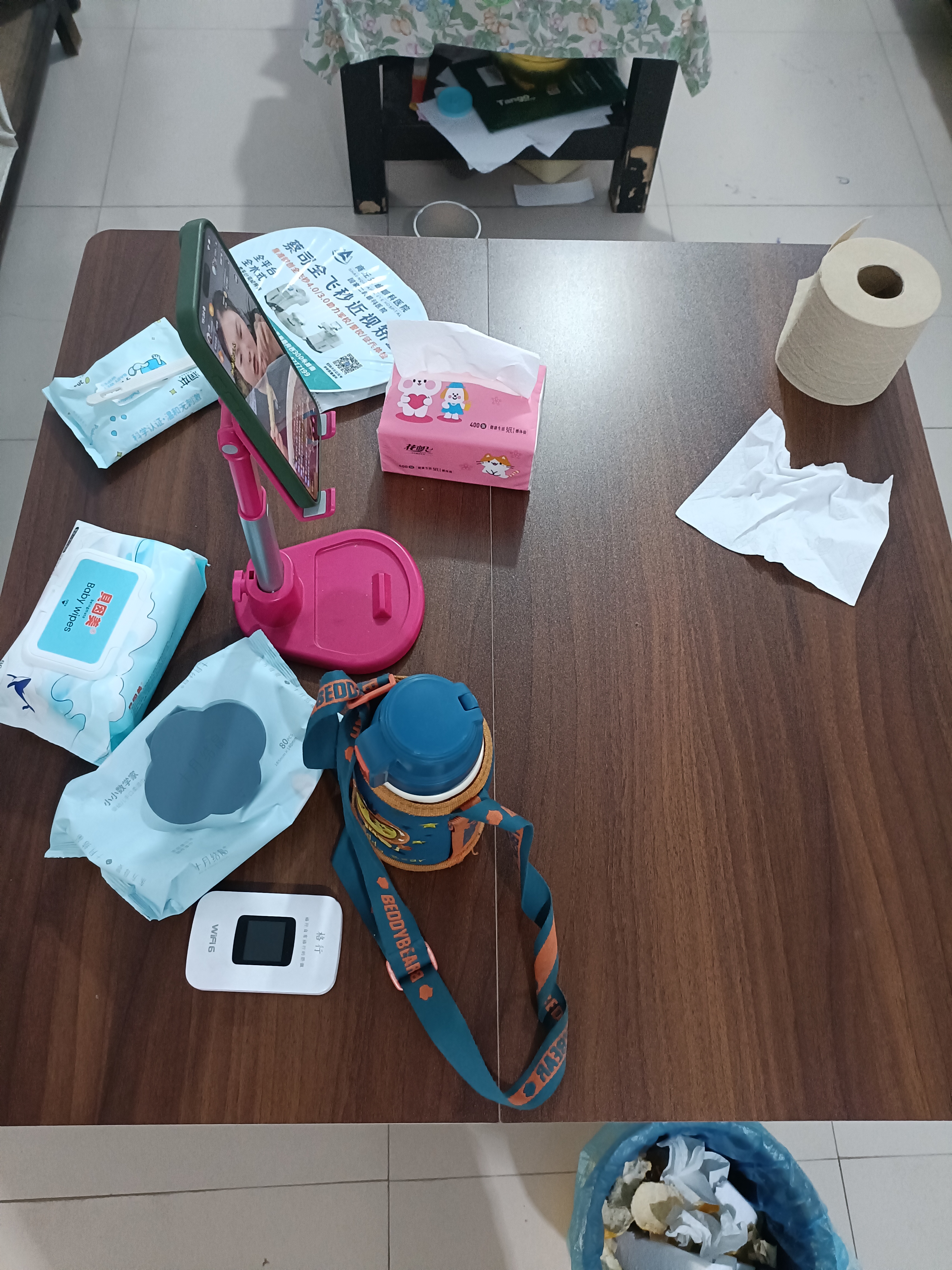 景彩餐桌折叠桌子家用饭桌电脑桌书桌麻将桌JZP10胡桃色80cm方桌 实拍图