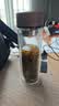 富光双层玻璃杯水杯子茶水分离泡茶杯男女士高颜值团购定制320ml 实拍图