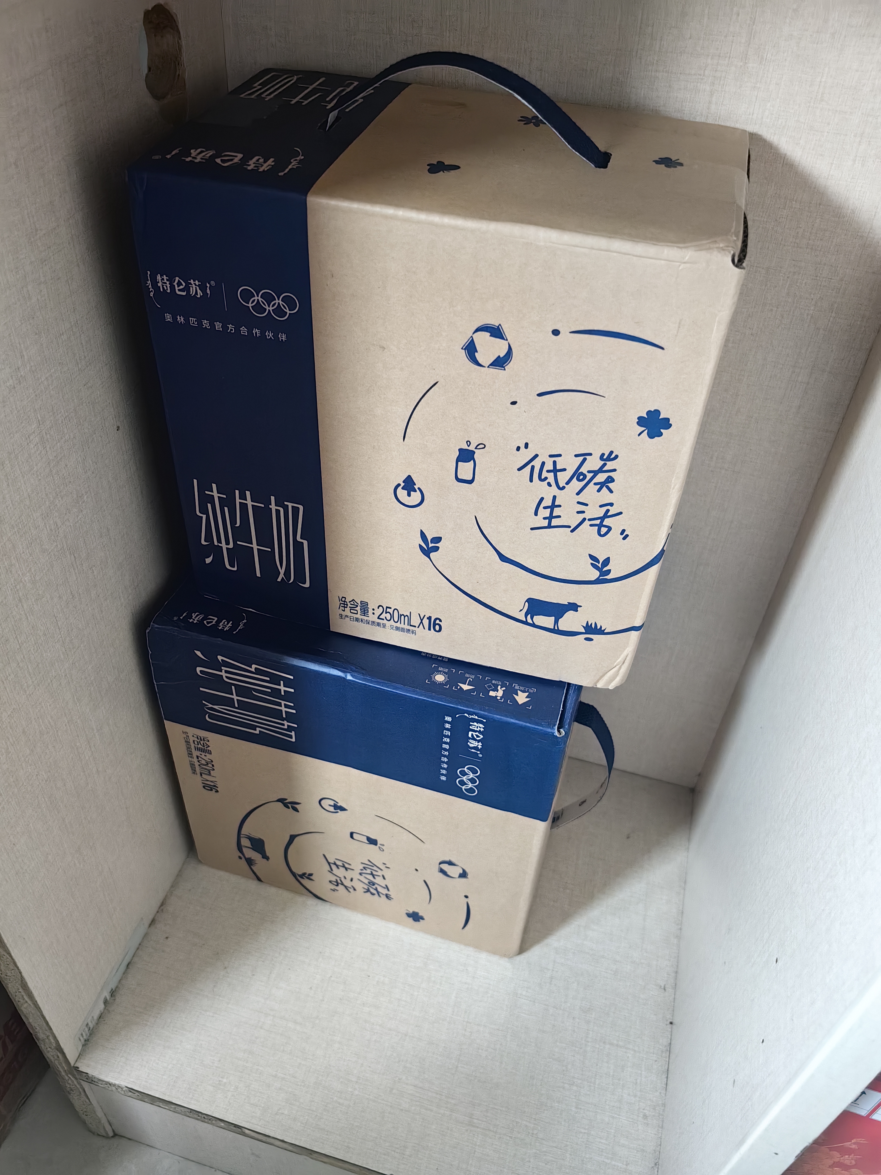 蒙牛特仑苏纯牛奶全脂灭菌乳利乐钻250ml*16盒*2箱 送礼优选 实拍图