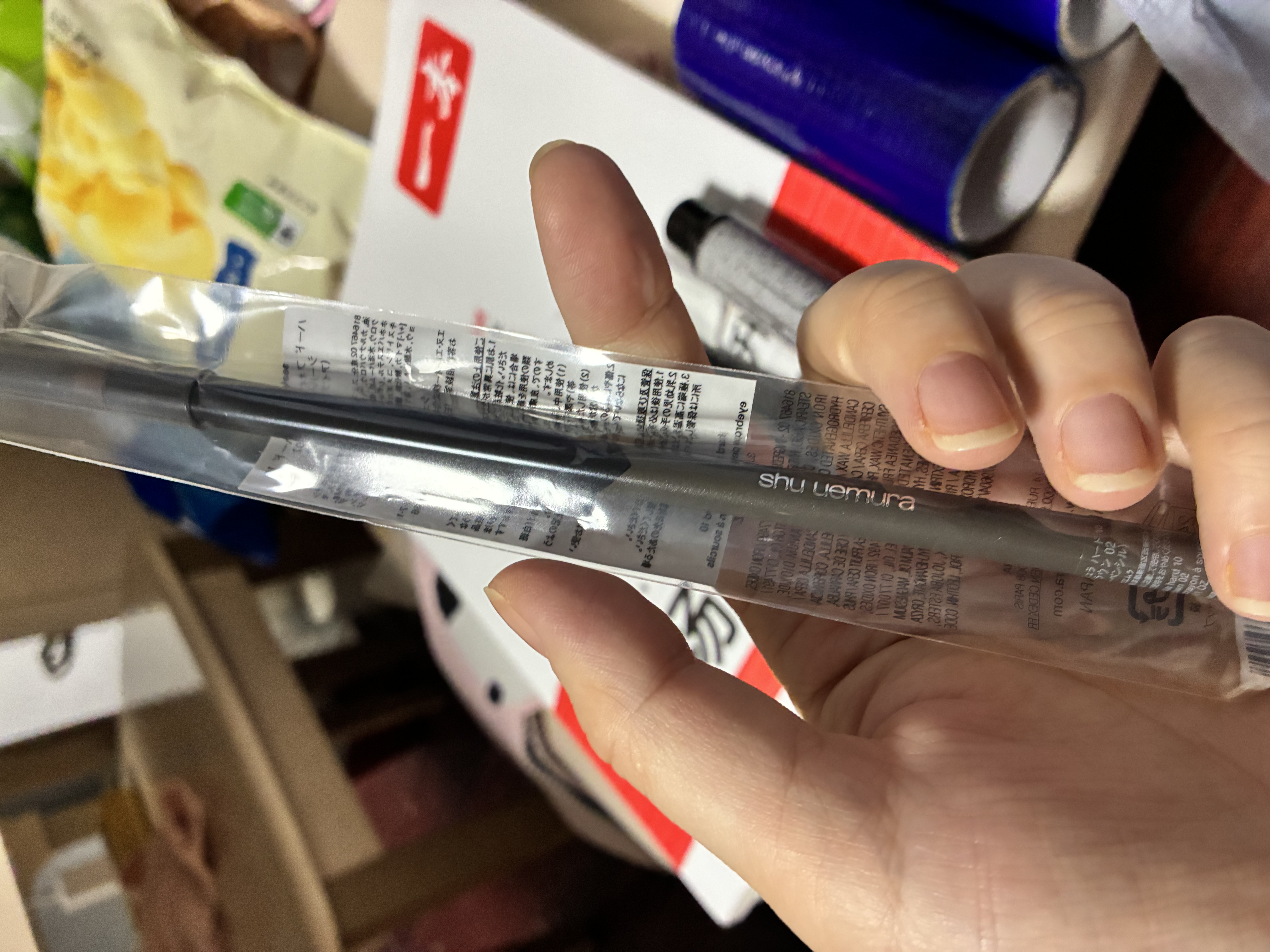 植村秀经典砍刀眉笔灰棕02 防水防汗自然 化妆师 生日礼物送女友男友 实拍图