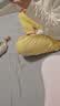 蕉内（Bananain）棉棉301H睡衣女士纯棉长袖自带胸垫防凸点四季家居服套装春夏季 【女】奶白 M 实拍图