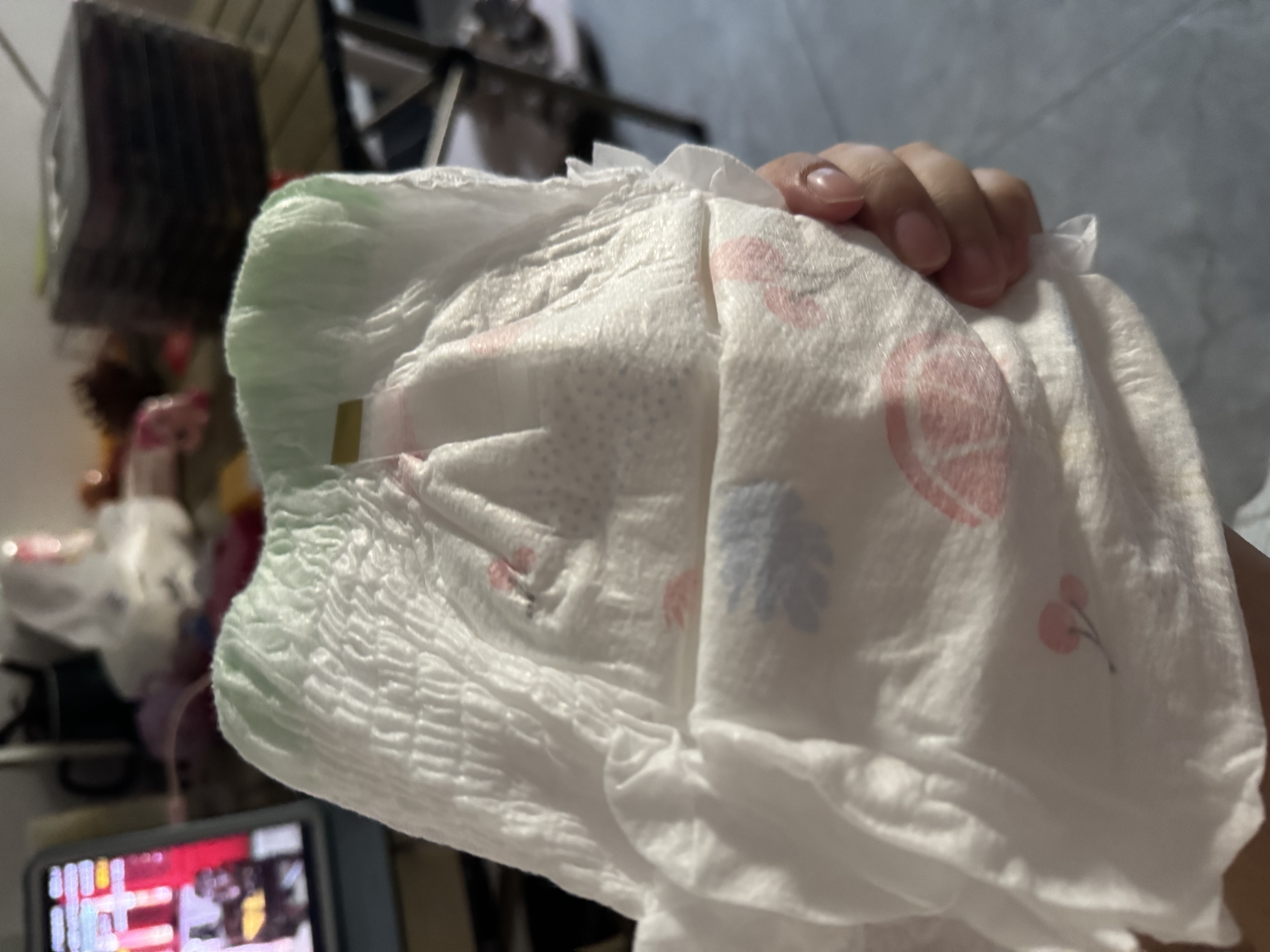 宜婴弱酸水果裤纸尿裤夏季超薄婴儿尿不湿M码48片【未检出甲酰胺】 实拍图