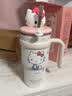 三丽鸥（SANRIO）HelloKitty公仔冰霸保温锁冷杯316不锈钢带吸管女友生日礼物700ml 实拍图