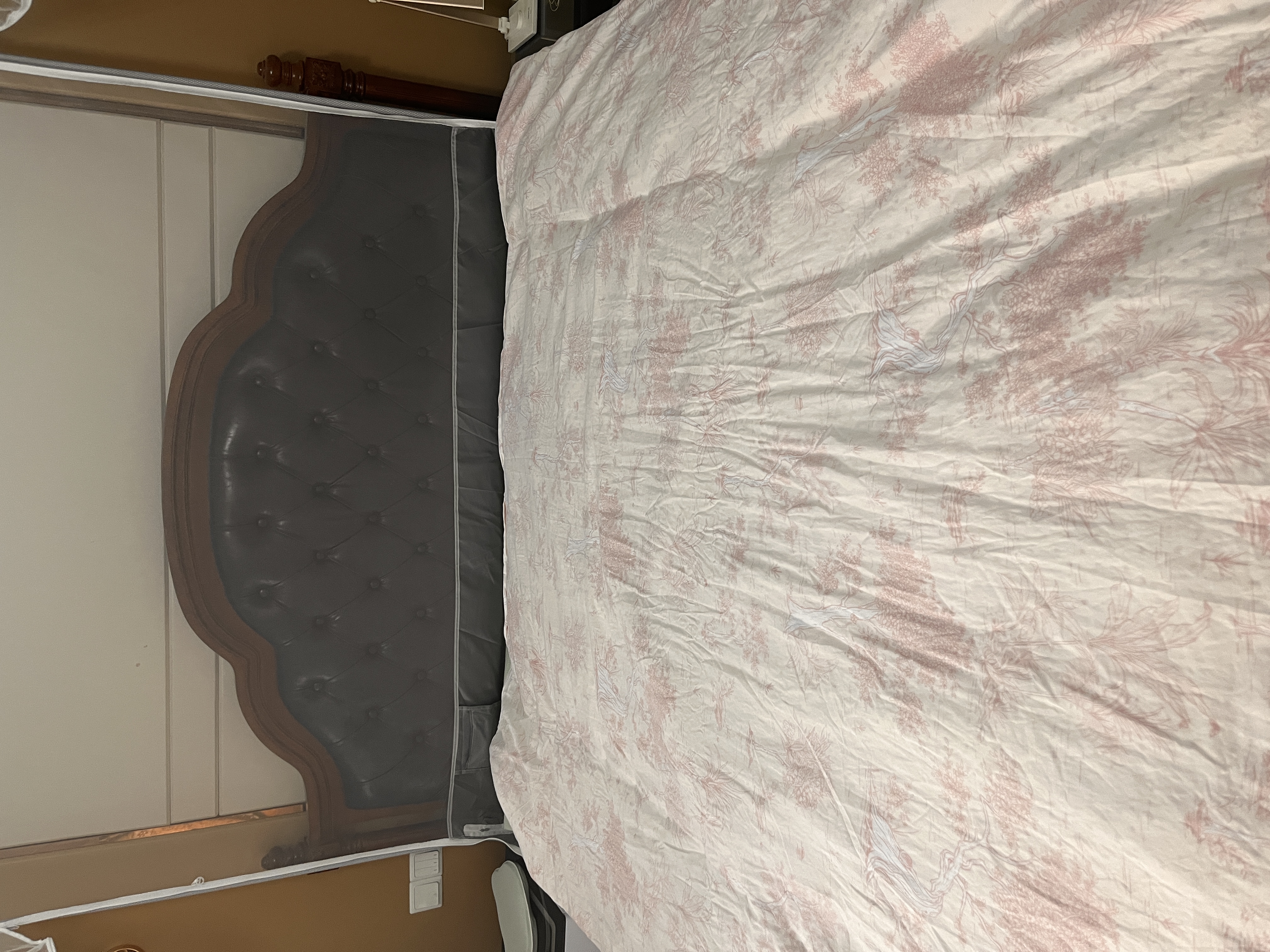 无印良品全棉四件套 100%长绒棉双人床上用品被套200*230cm 叶璃粉 实拍图