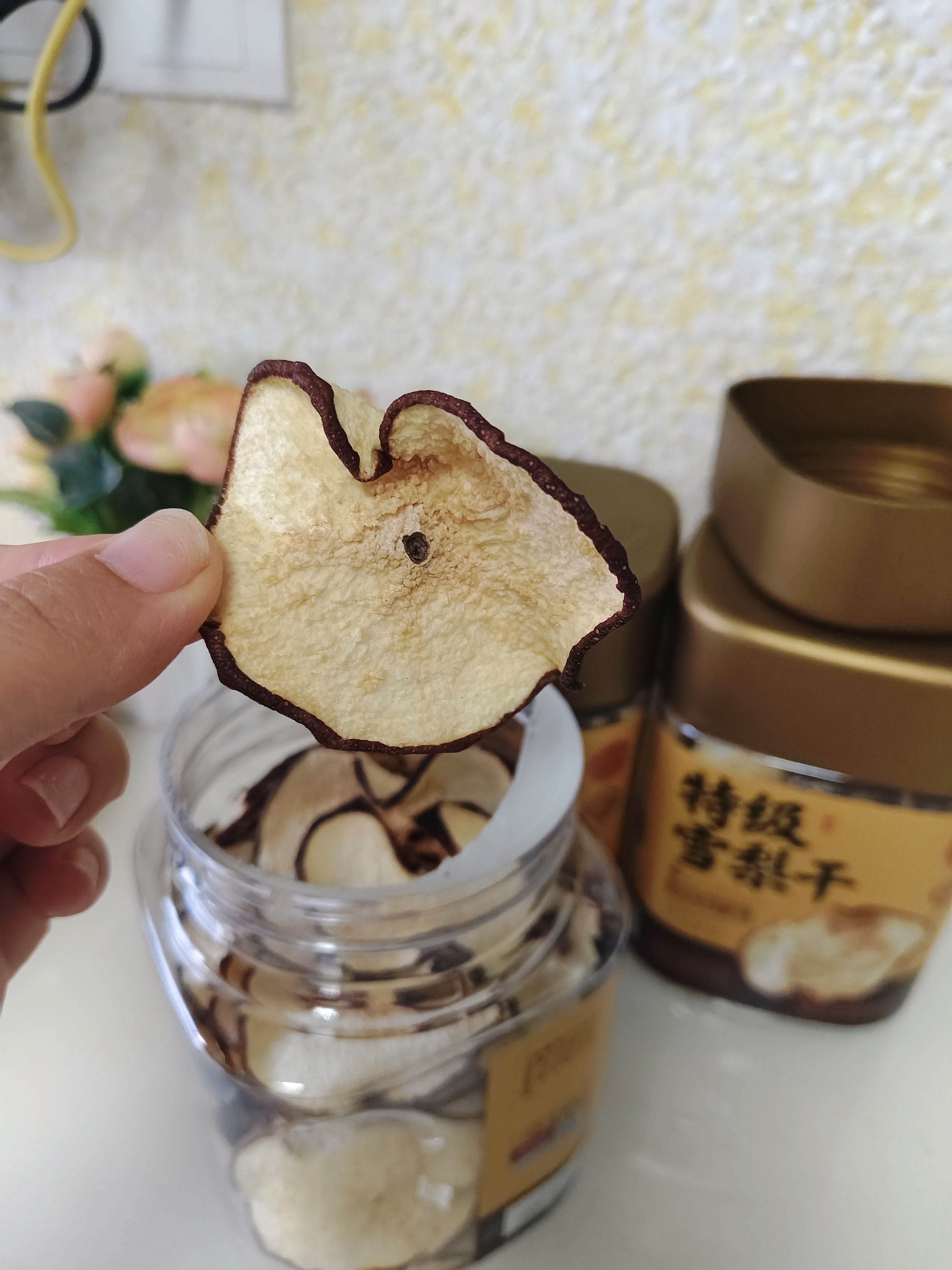 玉滋堂特级雪梨干片河北赵县无熏硫小吊梨汤原料泡水果干秋梨养生茶3罐 实拍图