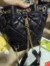 CHARLES&KEITH绗缝菱格链条水桶包双肩包包女包生日礼物送女友CK2-10701506 Black黑色 M 实拍图