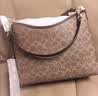 蔻驰（COACH）奥莱女士女包经典标志LAUREL 31号流浪包单肩斜挎包腋下礼物秋季 （升级款）核桃棕色 黑色 实拍图