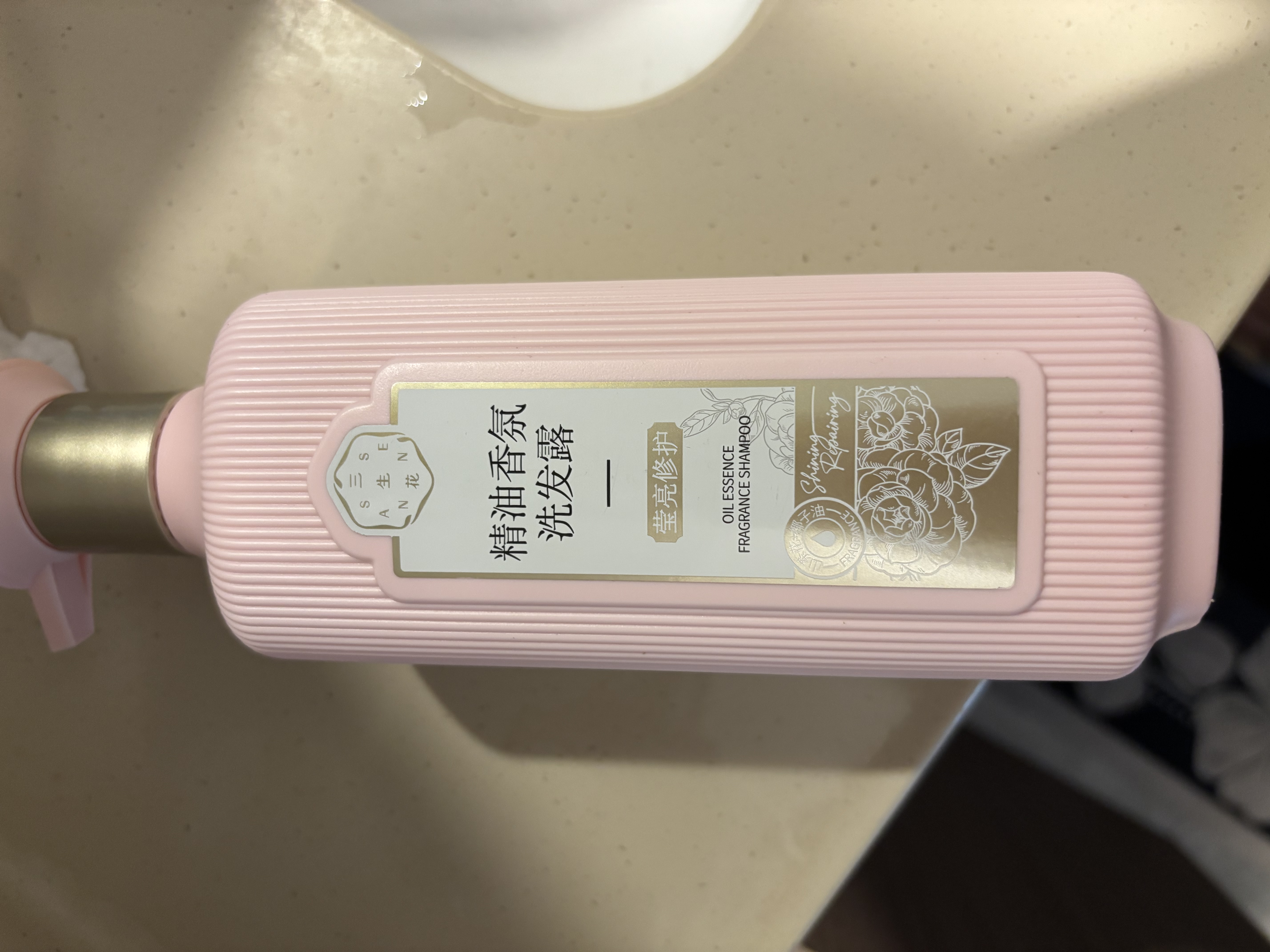 三生花百雀羚洗发水精油香氛莹亮修护洗发露500ml持久留香洗头膏男女士 实拍图