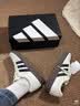 adidas「T头鞋」VL COURT CLASSIC板鞋德训鞋男女阿迪达斯轻运动   汉玉白/黑色/树脂黄   37 实拍图