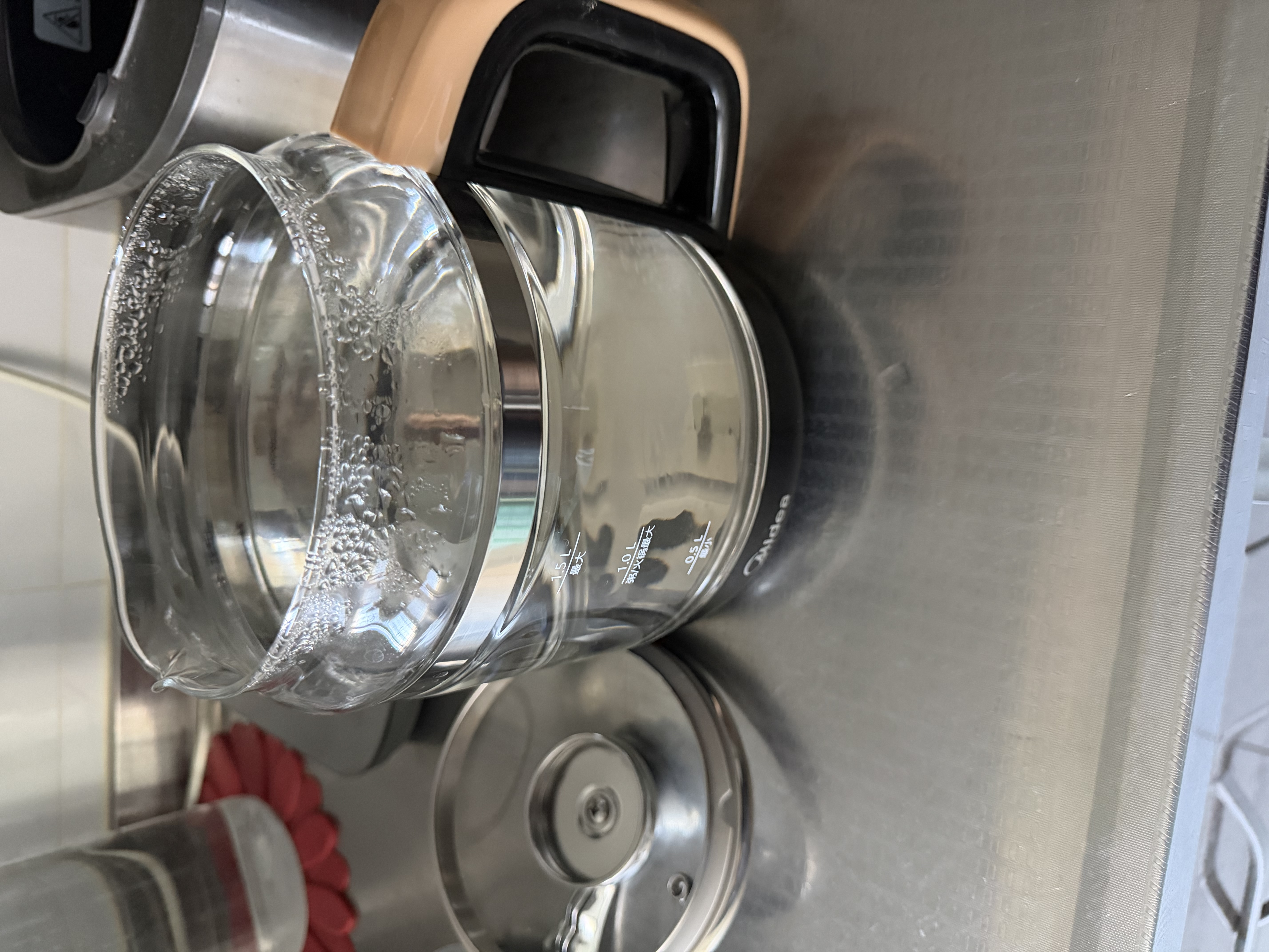美的（Midea）养生壶花茶壶煮茶器 全自动恒温烧水壶 316L不锈钢调奶器1.5L大容量煮茶壶18大功能MK-GE1703Pro 实拍图