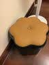 家逸（JIAYI） 实木布艺小凳子沙发脚凳换鞋凳小矮凳穿鞋软坐凳四腿户外休闲凳 梅花圆凳 实拍图