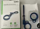 贝尔金（BELKIN）适用AirTag/AirTag2挂绳 苹果防丢器airtag钥匙扣 行李牌追踪器 硅胶耐脏防摔壳保护 F8W974蓝色 实拍图
