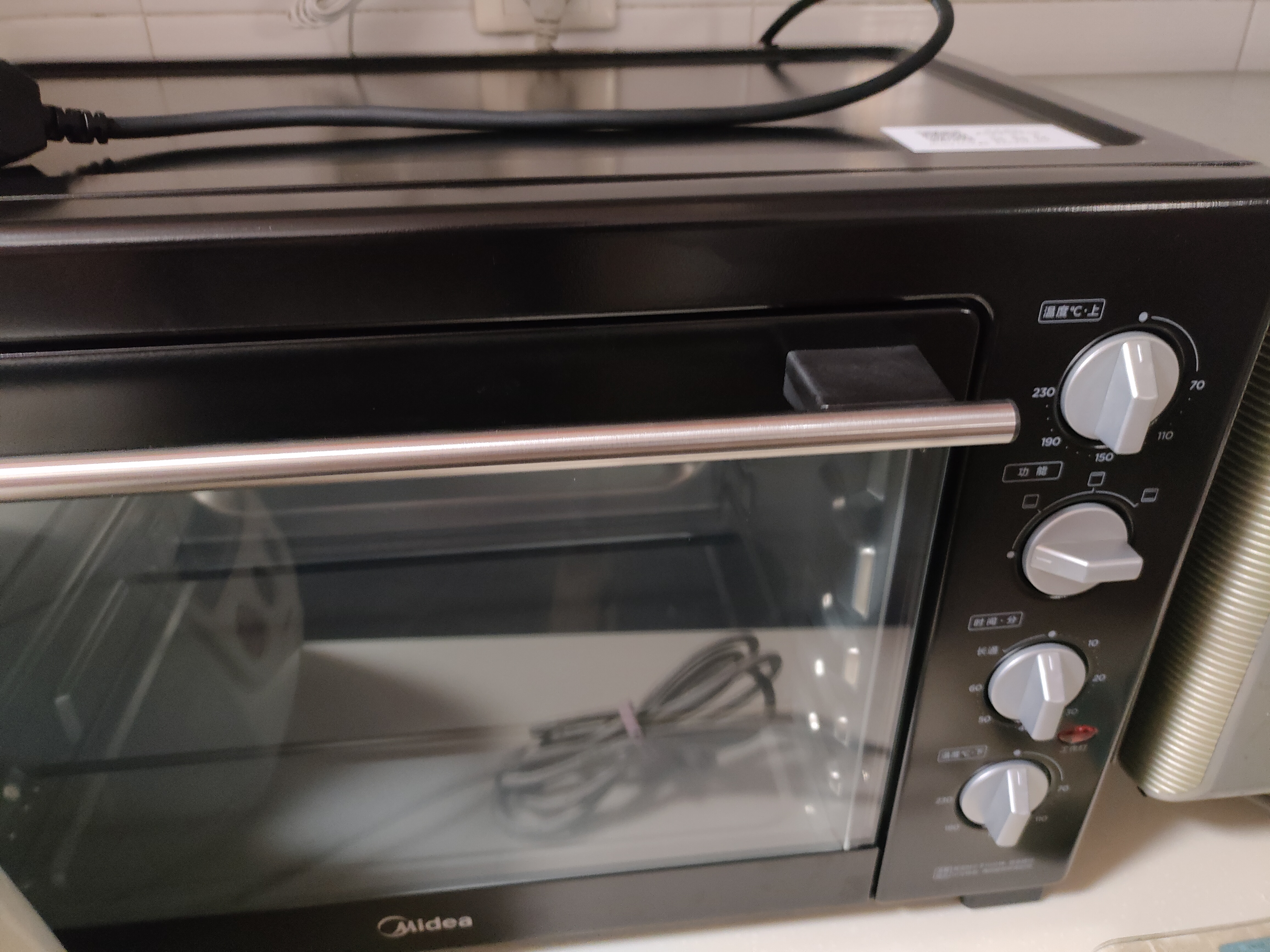 美的（Midea）40L大容量多功能电烤箱家用专业烘焙 上下独立控/温机械操控/四层烤位MG38CB-AA三代 实拍图