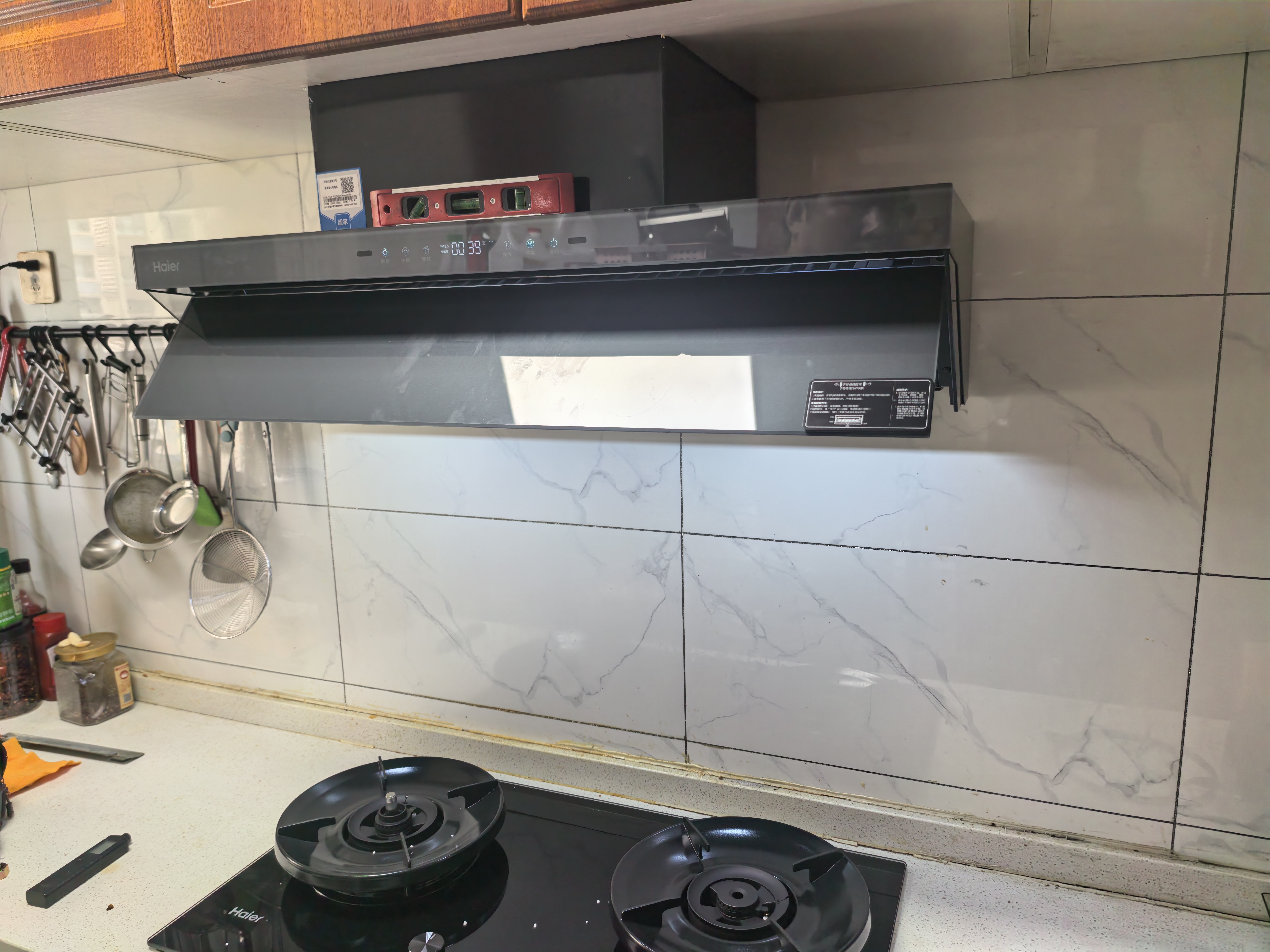 海尔（Haier）【S70A】天然气燃气煤气灶家用灶具双灶5.2kW 猛火力70%热效率 烟灶联动 防干烧 以旧换新上门安装 实拍图