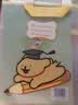 纽赛（NUSIGN）线条小狗文件袋小学生科目分类袋加厚透明拉链袋 防水EVA手提书袋4层大容量 四色套装NS1351-D1 实拍图