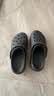 卡骆驰（CROCS）白鹿同款云朵洞洞鞋|206750 黑色-001 37/38(240mm) 实拍图