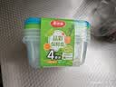 美丽雅一次性饭盒食品级850ml*4套 保鲜打包野餐水果盒带盖可微波 实拍图