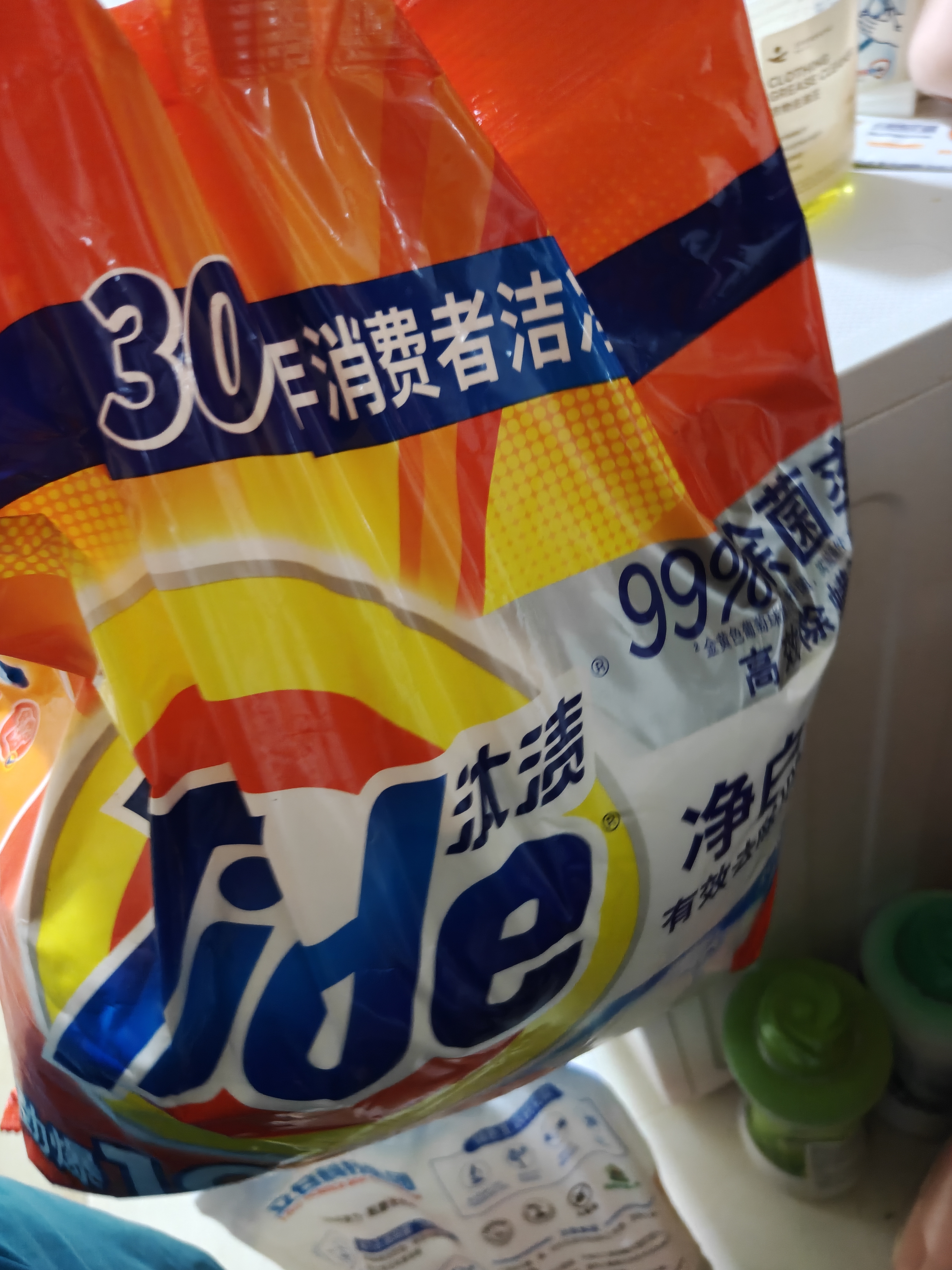 汰渍净白去渍洗衣粉柠檬清新10斤装 强效去渍 大袋批发非皂粉家庭装 实拍图
