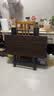 【免安装】餐桌折叠桌家用桌子小户型吃饭桌简易租房出租屋饭桌 【方桌】胡桃+黑架【80*80*74cm】 实拍图