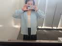 优衣库宽褶中裙女装/半身裙裙子488364 490693 488364/08深灰色 XL 实拍图