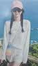 名创优品（MINISO）雪花棉t恤女春秋2026新款长袖体恤防晒罩衫女士薄纱宽松大码上衣 实拍图