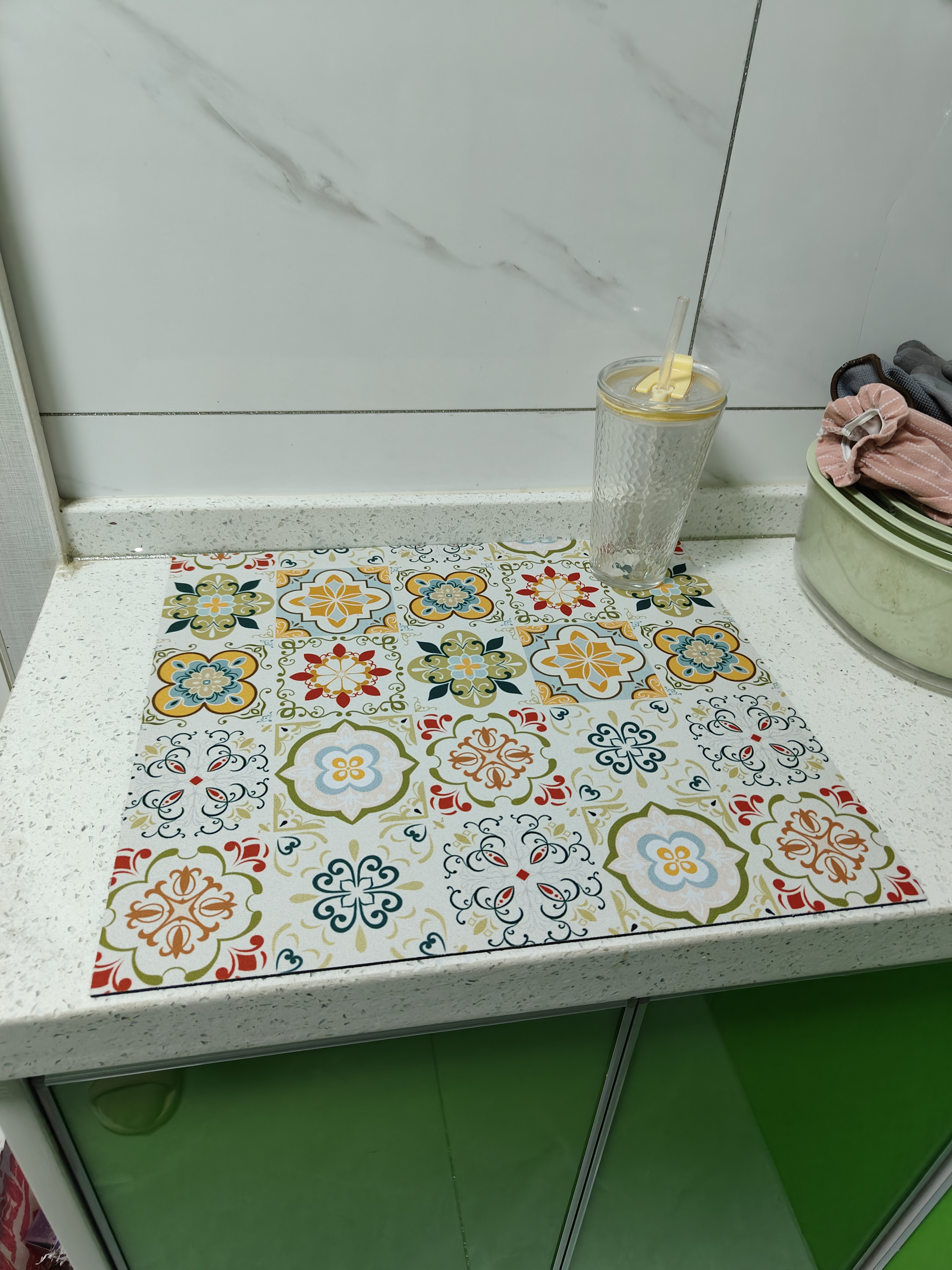 范爷家厨房台面沥水垫吧台碗盘餐具垫咖啡垫吸水垫防滑耐高温防烫垫餐垫 实拍图