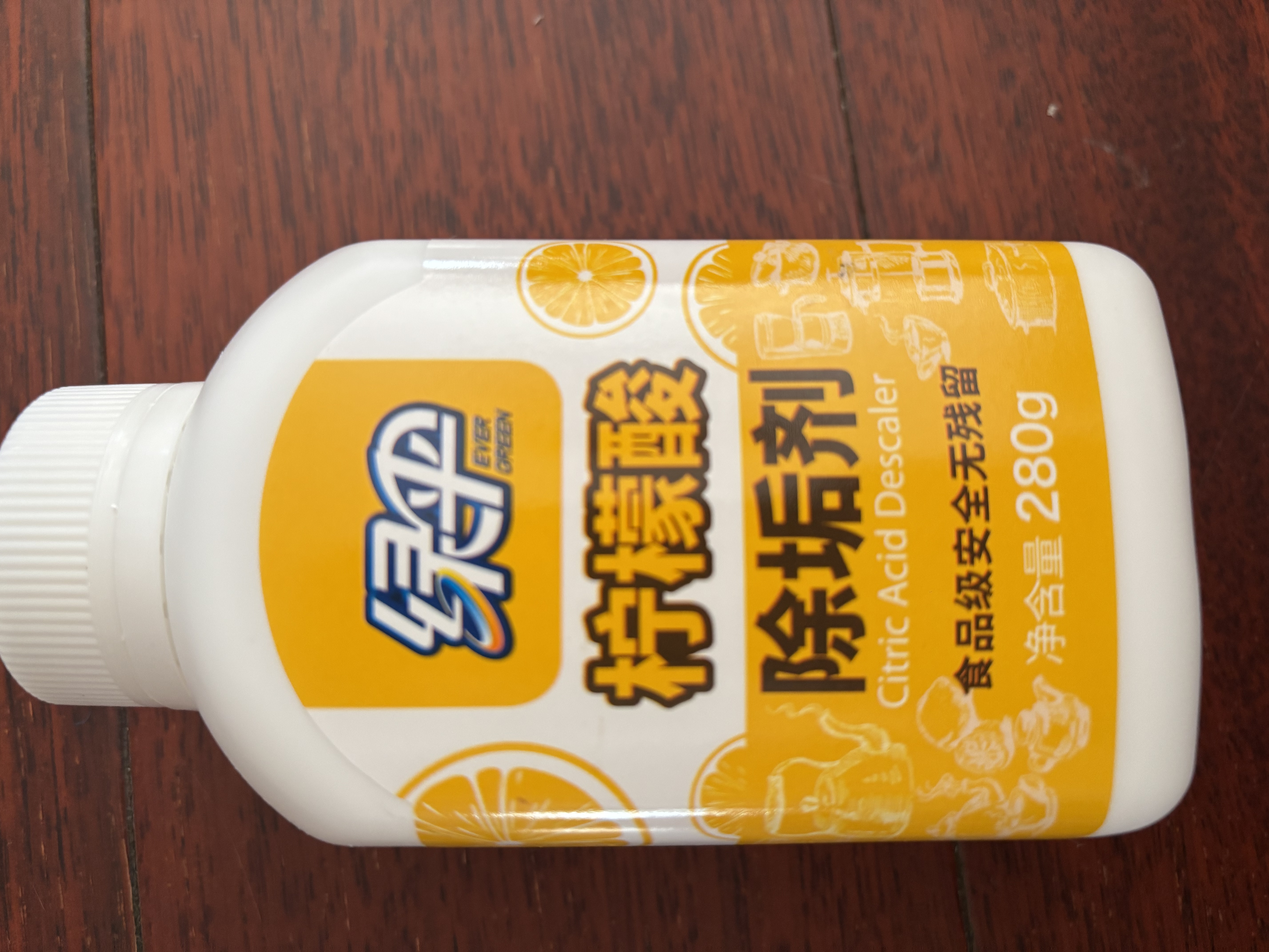 绿伞 柠檬酸除垢剂 水垢清洁剂 饮水机电水壶鱼缸去水垢 280g*2瓶 实拍图